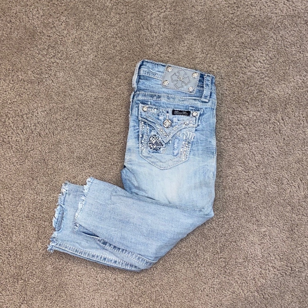 Miss Me Girls Cropped Jeans